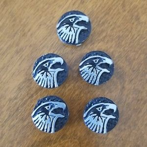 5 Eagle Vintage Button Covers